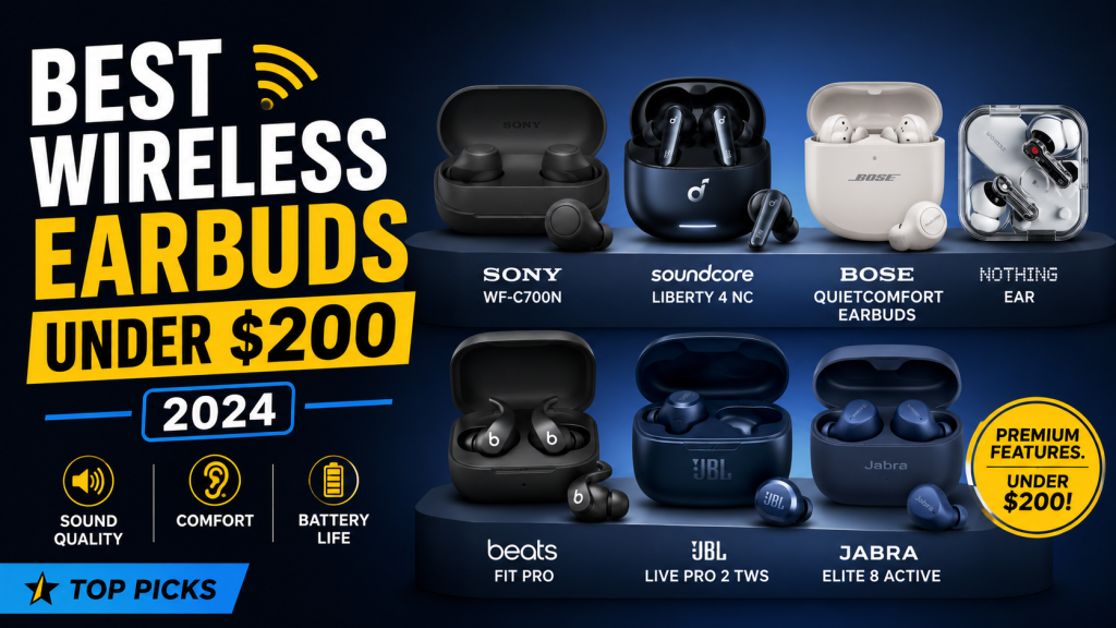 Best Wireless Earbuds Under 200 Dollars 2024