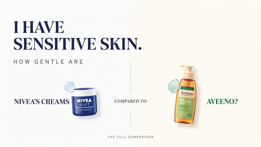 I Have Sensitive Skin. How Gentle Are Nivea’s Creams Compared to Aveeno?