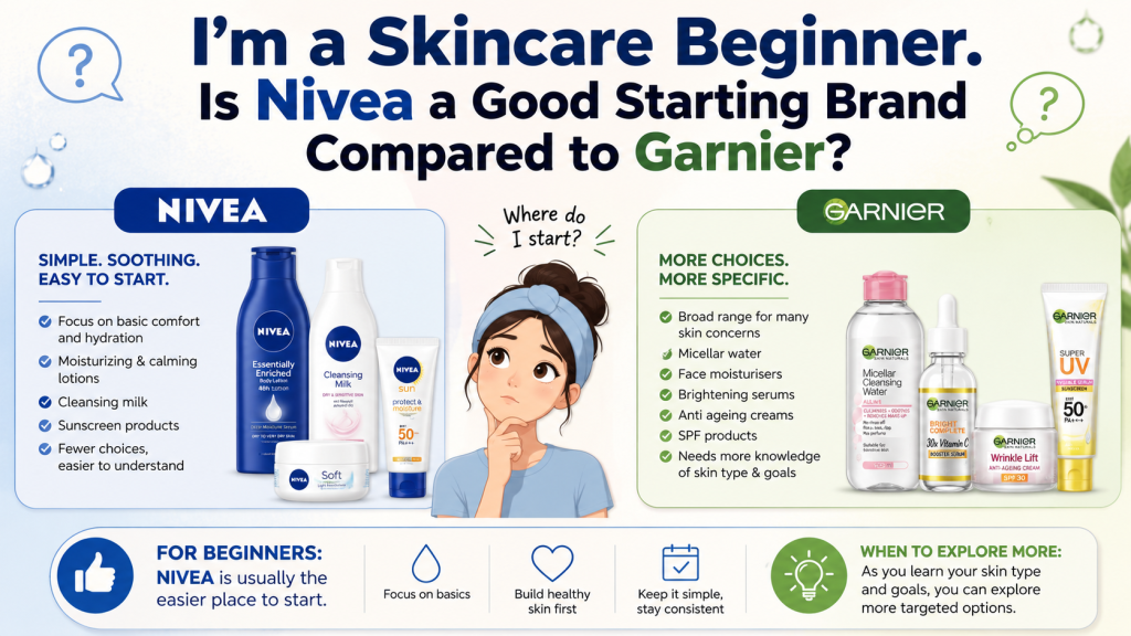 I'm a Skincare Beginner. Is Nivea a Good Starting Brand Compared to Garnier?