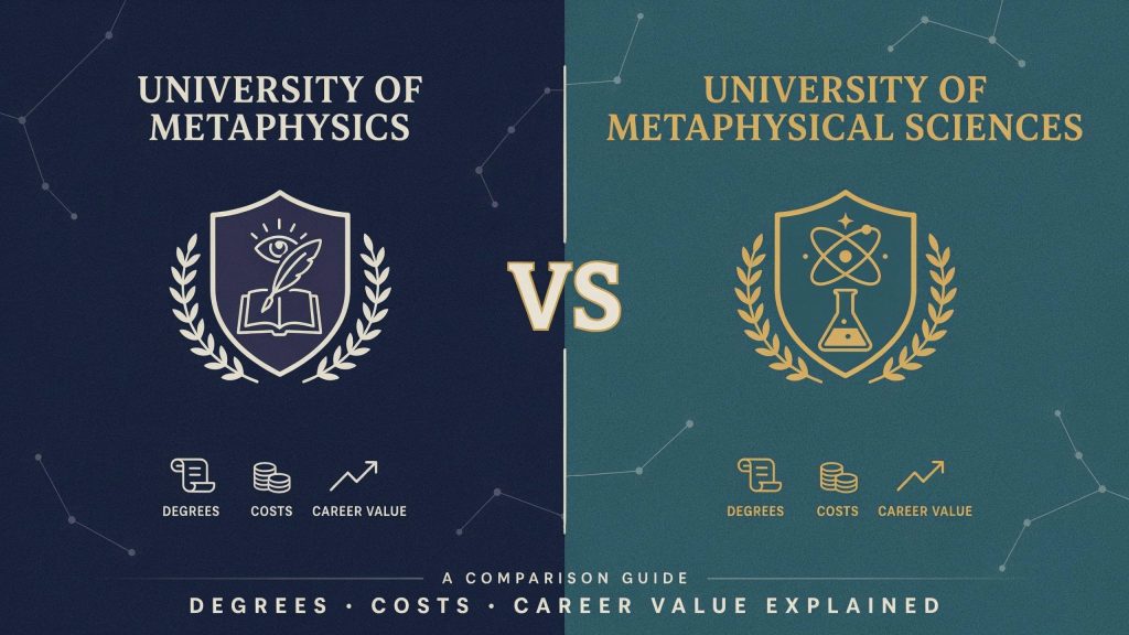 University of Metaphysics vs University of Metaphysical Sciences